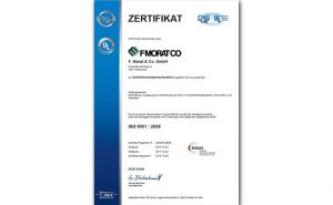 Zertifikat DQS ISO 9001 2008 Eisenbach